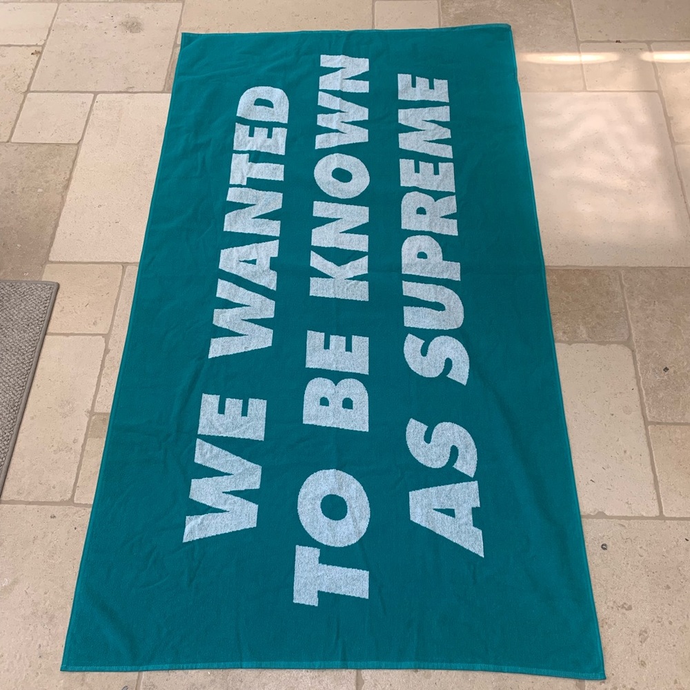 ❌SOLD❌ NWT Supreme Known As Towel - Turquoise - Picture 2 of 3